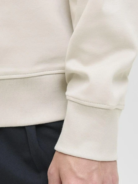 Jack Jones Blachad Brandıng Bisiklet Yaka Erkek Sweat 12261386 - 7
