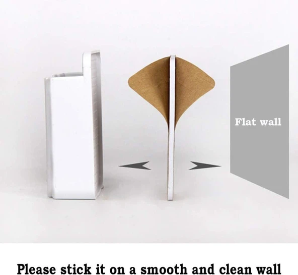 3B Trend Duvara Monte Telefon Tutucu Kendinden Yapışkanlı Cep Telefonu Şarj Uzaktan Kumanda Standı - Resim 6