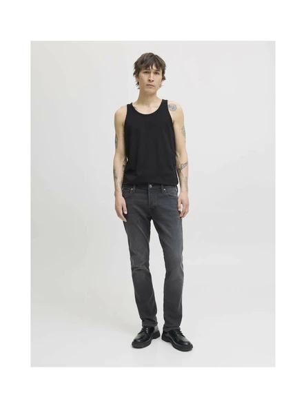 Jack Jones Mıke Fox Tapered Fit Erkek Jean Pantolon 12278115 - Resim 5