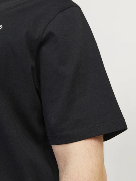Jack Jones Carp Logo Büyük Beden Erkek Tişört 12184987 - 6