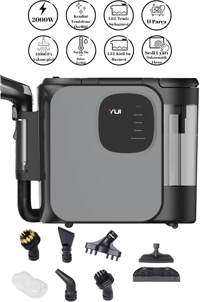 Yui X300 Pro Max Buharlı Halı ve Koltuk Yıkama Makinesi - Resim 2