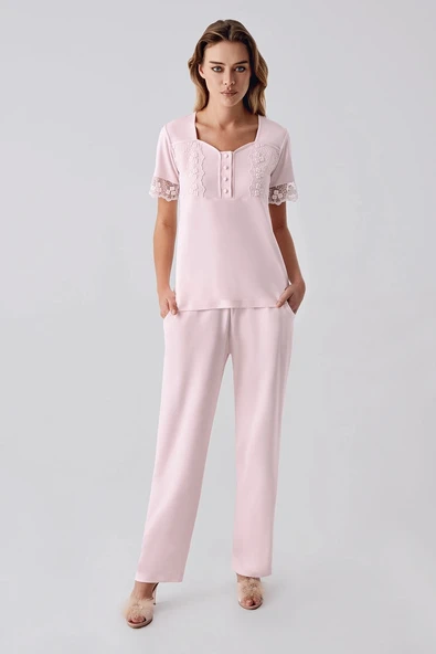 Freshness 321 Kadın Sabahlıklı Pijama Takımı - 2