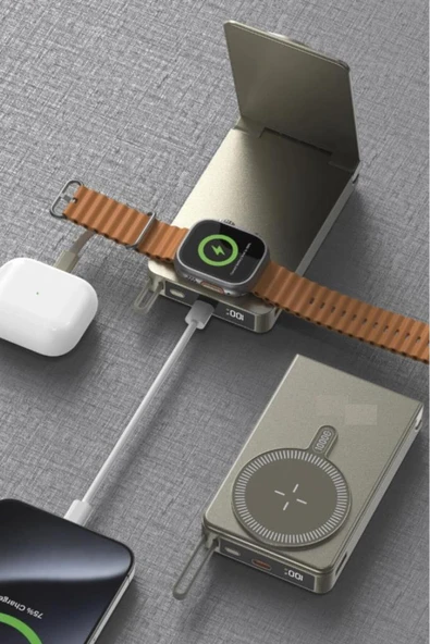 1019 10000 mAh MagSafe (Kablosuz) Type-C 22,5 W Hızlı Şarj Powerbank - 7