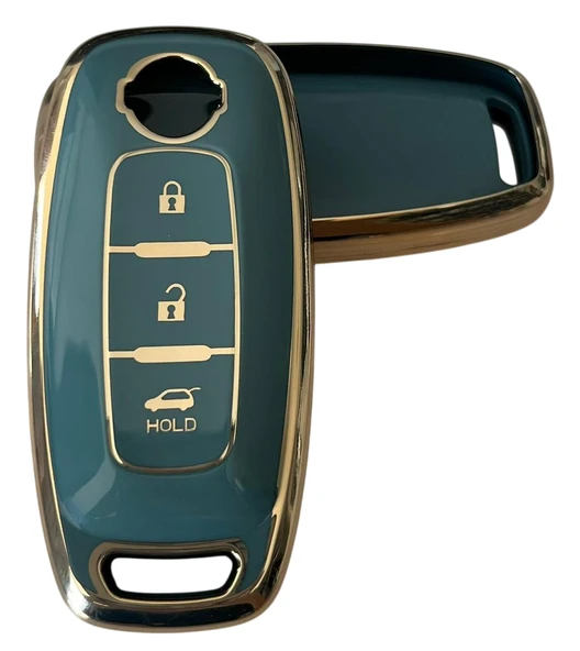 Nissan Yeni Kasa Uyumlu Qashqai  X-Trail Juke Smart Kumanda Anahtar Kılıfı Oto Anahtarlık ürün görseli 1