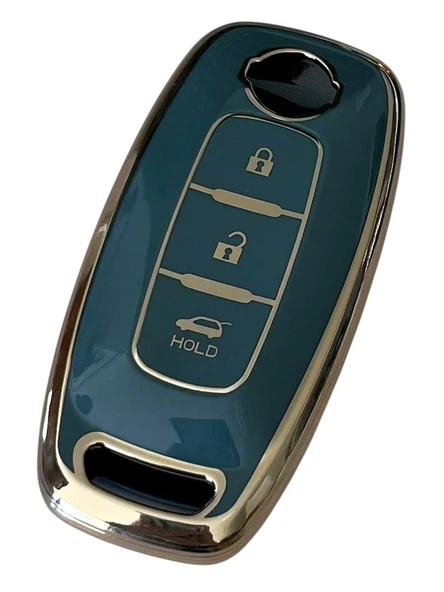 Nissan Yeni Kasa Uyumlu Qashqai  X-Trail Juke Smart Kumanda Anahtar Kılıfı Oto Anahtarlık - Resim 2