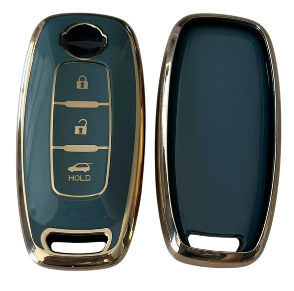 Nissan Yeni Kasa Uyumlu Qashqai  X-Trail Juke Smart Kumanda Anahtar Kılıfı Oto Anahtarlık - Resim 3