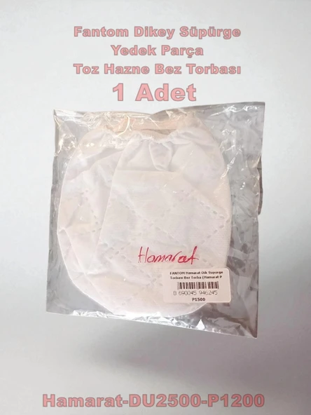 FANTOM Hamarat Dik Süpürge Torbası Bez Torba (Hamarat P 1500 / Şipşak Du 2500 Torba Filitre Özelliklidir) - 2