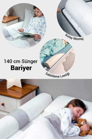 Wellgro 140 cm Sünger Yatak Bariyeri, Çocuk yatak kenar korkuluğu ürün görseli