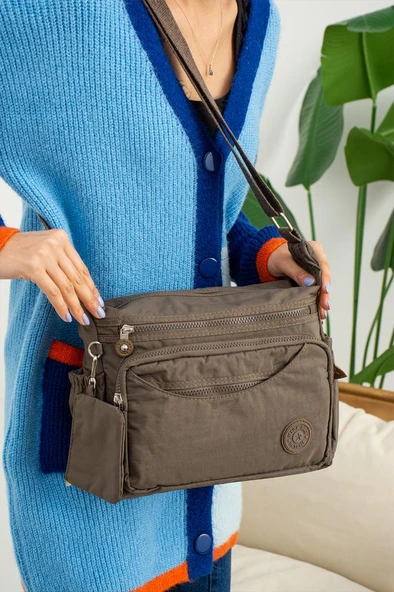 Klinkır Kadın Postacı Çanta Çok Cepli 30*20 Cm Su İtici Kumaş Bayan Çapraz Askılı Omuz Çantası - Resim 11