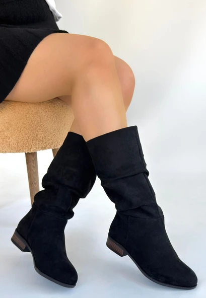 Plod Siyah Süet Çizme ürün görseli