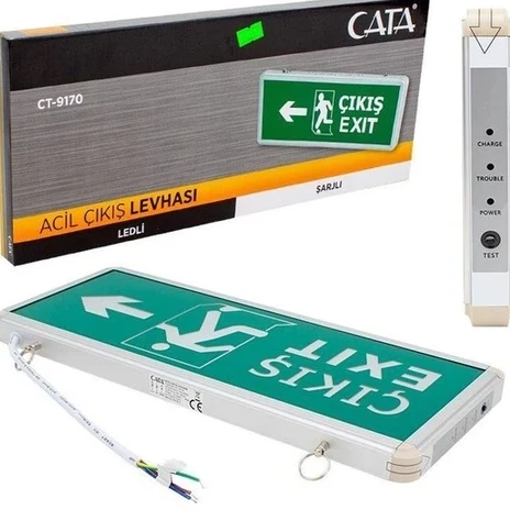3W EXIT ÇIKIŞ ARMATÜRÜ LEDLİ 3 SAAT AKÜLÜ - 2