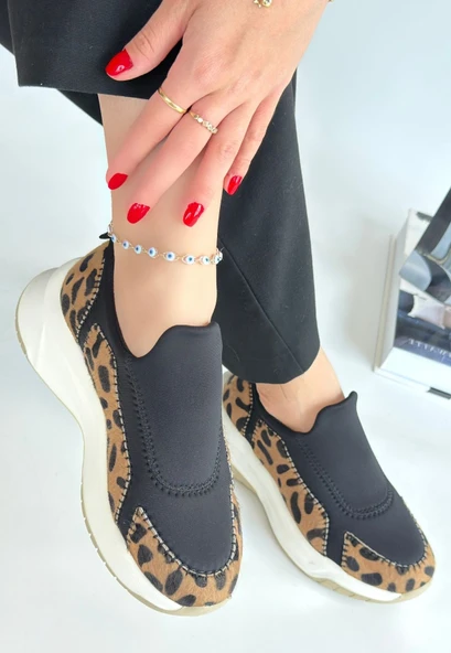 Kendy Leopar Nubuk Spor Ayakkabı - Resim 3