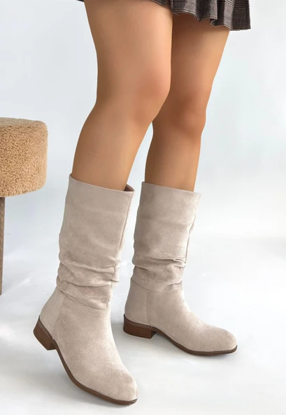 Plod Bej Süet Çizme - Resim 2