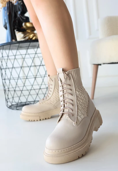 Utag Bej Cilt Bağcıklı Bot ürün görseli