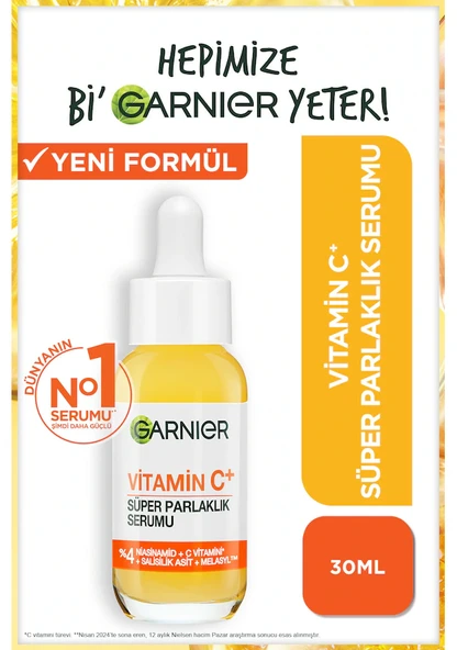 Garnier Vitamin C+ Süper Parlaklık Serumu (Niasinamid, Salisilik, Melasyl) 30 ML - 2