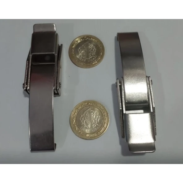 2 Adet Paslanmaz Çelik Alet Kutusu Kelepçeleri