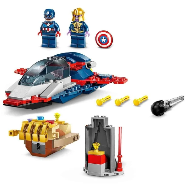 76319 Lego Marvel Kaptan Amerika Thanosa Karşı 107parça +4 yaş - 2