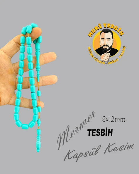MERMER TESBİH KAPSÜL KESİM 8X12 ürün görseli