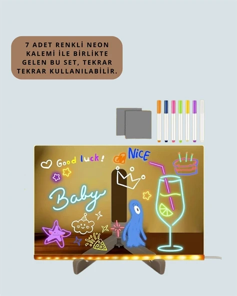 IŞIKLI YAZI TAHTASI - Resim 3