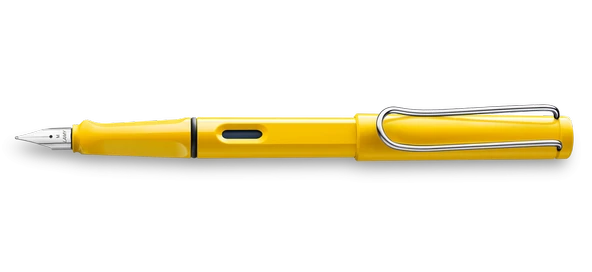 LAMY SAFARI DOLMA KALEM METAL KLIPS EF UC SARI - Resim 2