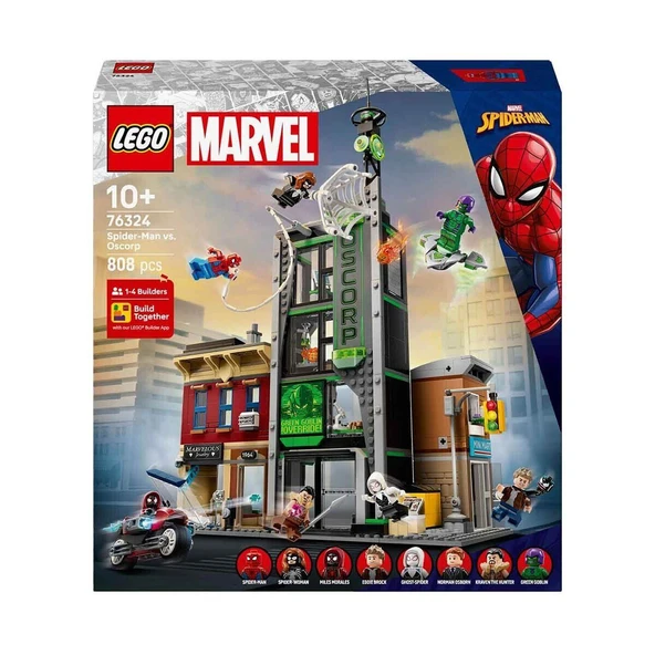 76324 Lego Marvel Örümcek Adam, Oscorpa Karşı 808 parça +10 yaş - 7
