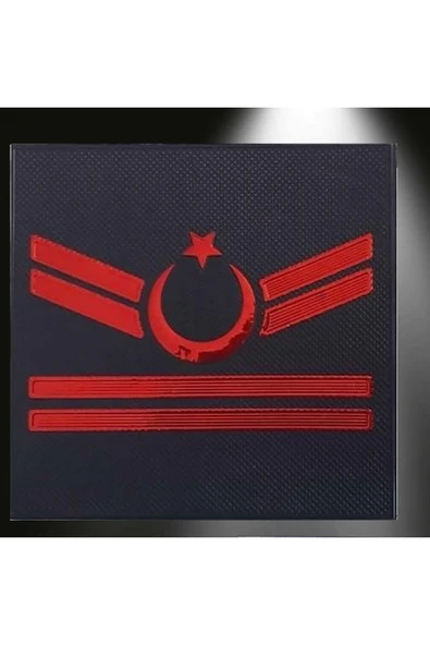 Minyatür Mini Göğüs Jandarma Asayiş 2 Kademeli Uzman Çavuş 3d Rütbesi, 2025 Yeni Tip, Cırtlı - 1