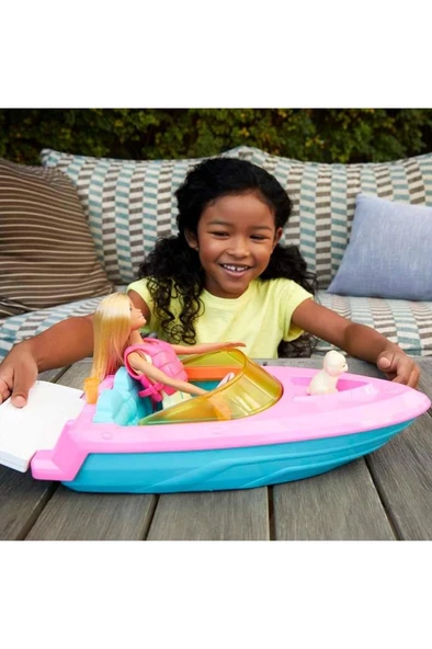 Barbie Bebek Ve Teknesi Oyun Seti Grg30. - Resim 5