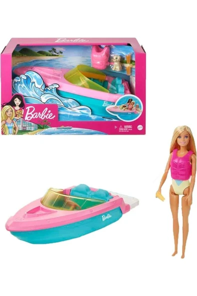 Barbie Bebek Ve Teknesi Oyun Seti Grg30. - Resim 4