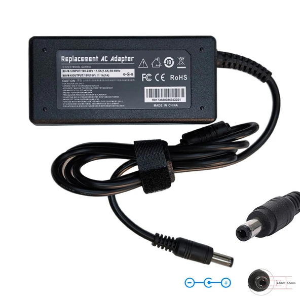 15v 1A 5.5*2.5 mm standart uçlu adaptör AC-DC 15 volt 1 amper adaptör - Resim 3