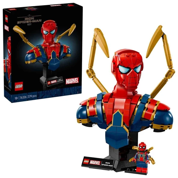 76326 Marvel Iron Örümcek Adam Büstü 379 parça +18 yaş - 1