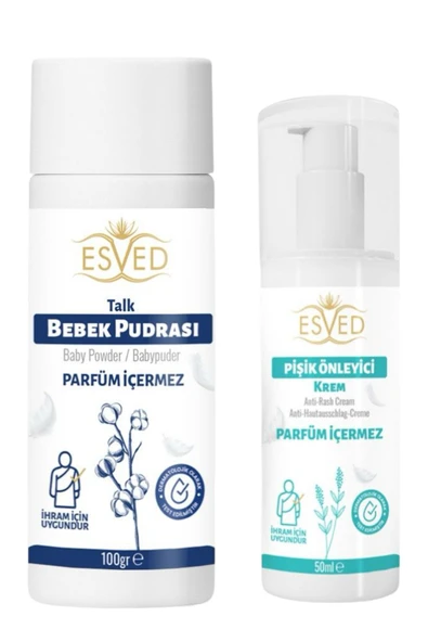 İhram için Kokusuz Pişik Kremi ve Kokusuz Pudra