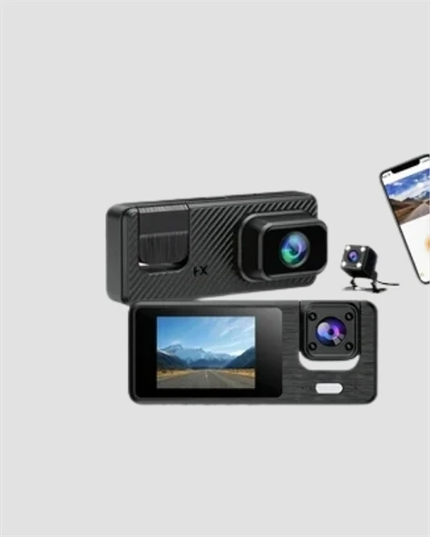 1080P 3 Kameralı Araç DVR -Q301 - 5
