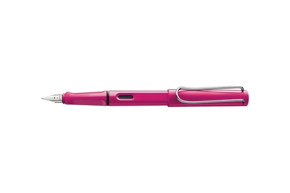 LAMY SAFARI DOLMA KALEM METAL KLIPS F UC PEMBE - Resim 4