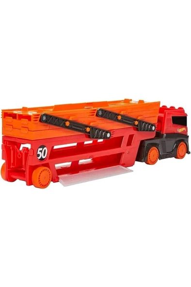 HOT WHEELS Bf Market Ghr48 Mega Tır (Kırmızı-Turuncu) - Resim 3