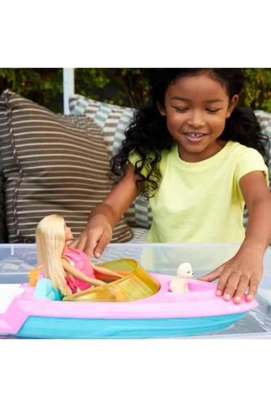 Barbie Bebek Ve Teknesi Oyun Seti Grg30. - Resim 3