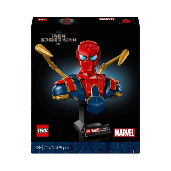 76326 Marvel Iron Örümcek Adam Büstü 379 parça +18 yaş - 8