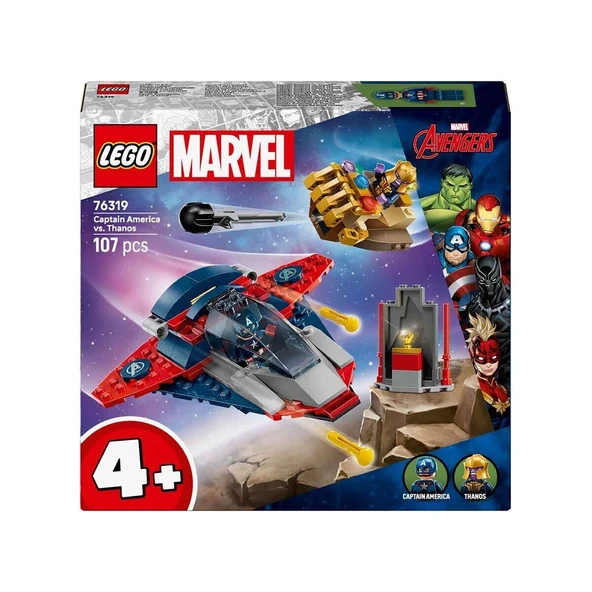 76319 Lego Marvel Kaptan Amerika Thanosa Karşı 107parça +4 yaş - 8