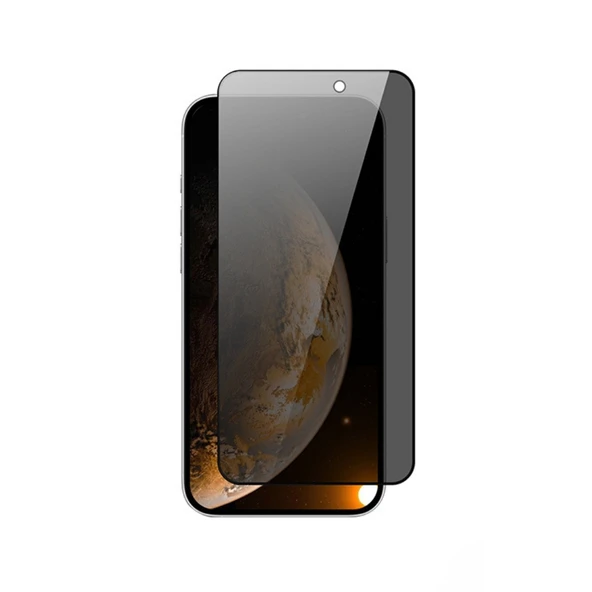 Gpack iPhone 17 uyumlu Ekran Koruyucu Hayalet Temperli Cam Privacy Rika Siyah ürün görseli 1