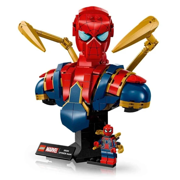 76326 Marvel Iron Örümcek Adam Büstü 379 parça +18 yaş - 12