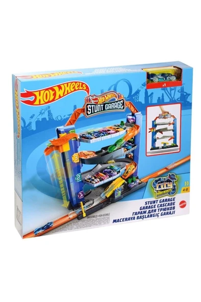 Hot Wheels Mini Garaj Oyun Seti GNL70 - Asansörlü Katlı Otopark ve Araba, Canlı Renklerle Şehir Teması ürün görseli