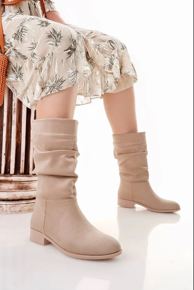 Plod Bej Süet Çizme