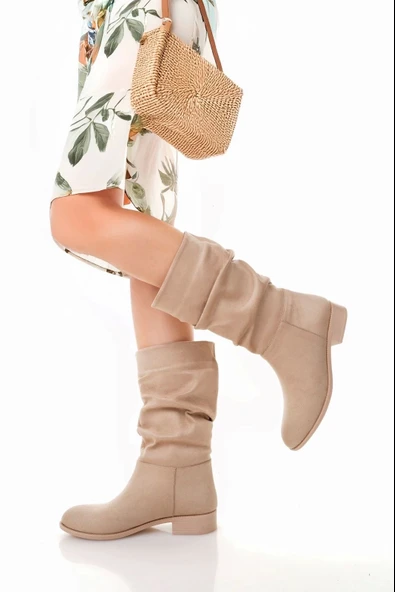 Plod Bej Süet Çizme - 3