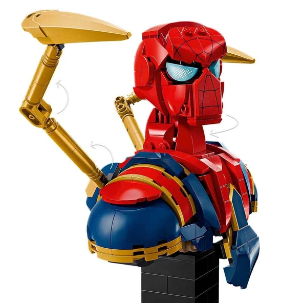 76326 Marvel Iron Örümcek Adam Büstü 379 parça +18 yaş - 5