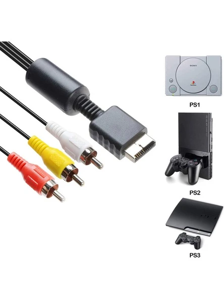 Playstation 2-3 Ps2-Ps3 Av Kablosu Görüntü Aktarım Kablosu ürün görseli