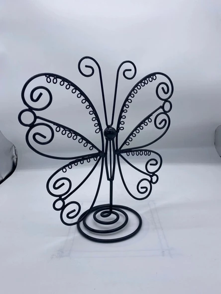 İthal Metal Gri  Renk 26x28Cm Küpe Standı - 3