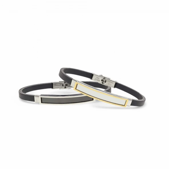 İsim Yazılabilir Kişiselleştirilebilir Çelik Bileklik 3183SCB011 ürün görseli 1