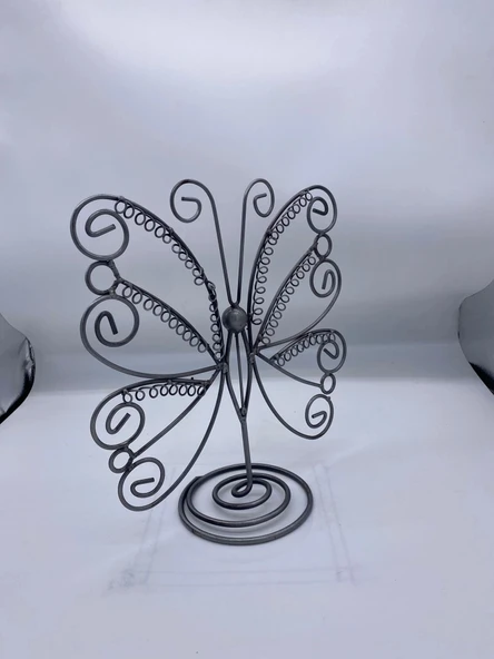 İthal Metal Gri Renk 26x28Cm Küpe Standı - 2