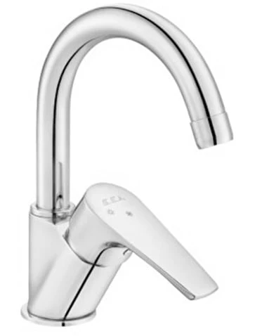 ECA Niobe Kuğu Borulu Lavabo Bataryası Krom, 102188054