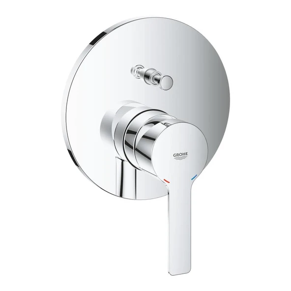 Grohe Lineare Ankastre Banyo Duş Bataryası 2 çıkışlı divertörlü, Krom, 24064001 - 1