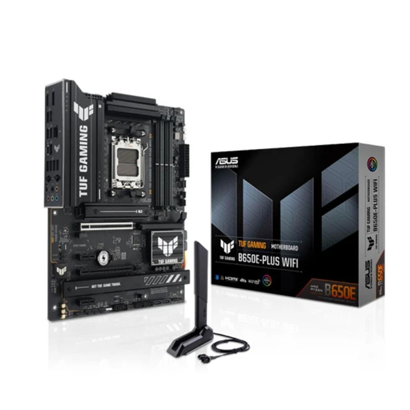 Asus TUF GAMING B650E-PLUS Wi-Fi 6E DDR5 HDMI DP PCIE 5.0 Am5 Atx Anakart - Resim 2